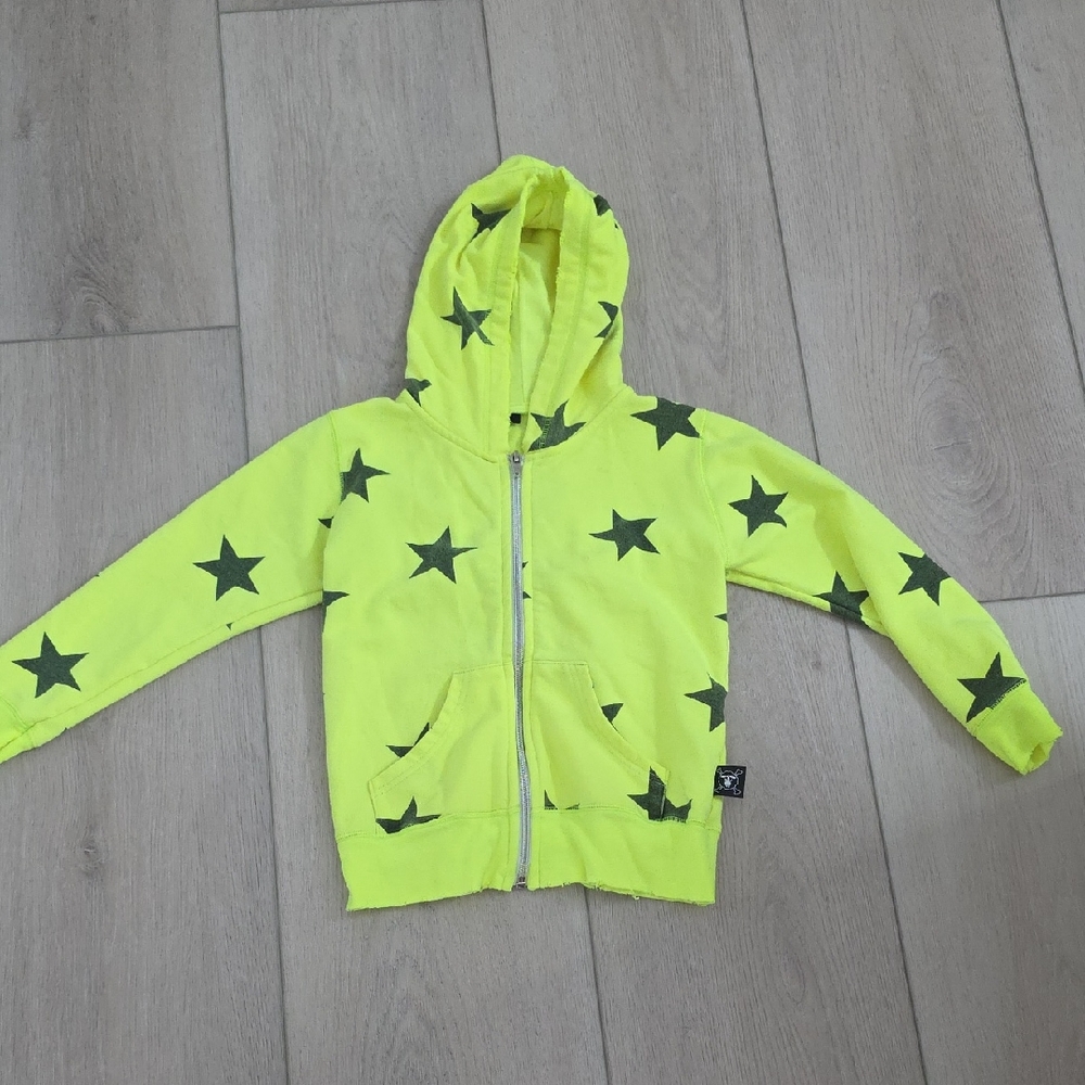 nununu Neon Yellow Star Hoodie